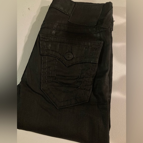 Rare!  🇺🇸 Waxed Ricky Supert T in “BRZD DARK RIDER” True Religion size 30x34. - Picture 1 of 13